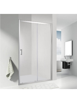 Amco Nettuno 6121 Πόρτα Συρόμενη Ντουζιέρας 150x180cm Χρωμέ Πλαίσιο