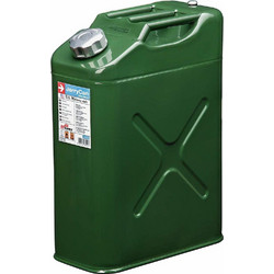 ΜΕΤΑΛΛΙΚΟ ΜΠΙΤΟΝΙ ΠΡΑΣΙΝΟ 20L Military Style Jerry Can for Petrol and Diesel