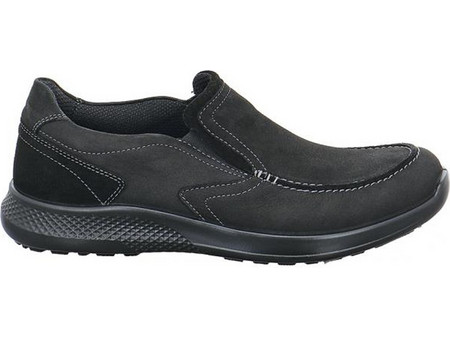 Jomos 322384916000 Aνατομικό Δερμάτινο Comfort Casual Μαύρο