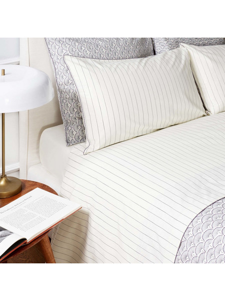 Σεντόνι Υπέρδιπλο Descamp Ombelle Ivory 240x300
