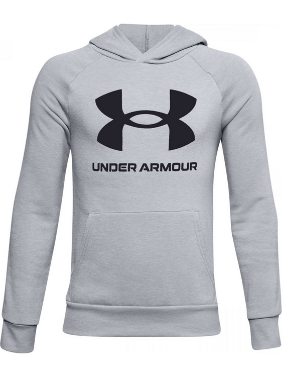 Under Armour Rival Παιδικό Φούτερ με Κουκούλα Γκρι 1357585-011