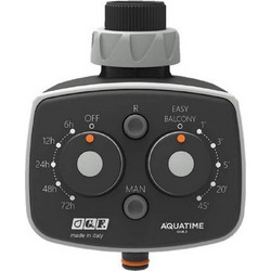 GF Garden Aquatime Due.5 Προγραμματιστής Ποτίσματος Μπαταρίας 1 Εξόδου