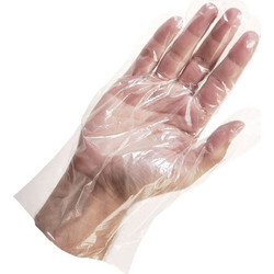 Γάντια διαφανή σαγρέ LDPE 100 τεμαχίων Large