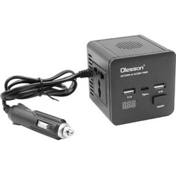 Inverter Αυτοκινήτου 150W για Μετατροπή 12/24V DC σε 220V AC με 2xUSB Olesson 1663 Μαύρο