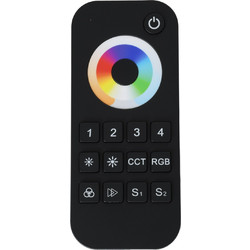 GLOBOSTAR(R) 71544 SKYDANCE RT10 AURORA RGB+CCT Ασύρματο Χειριστήριο Αφής 4 Ζωνών 5CH DC 3V 2xAAA Μπαταρίες IP20 - RF 2.4GHz + Εμβέλεια 30m - M12.2xΠ5.3xΥ1.8cm