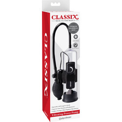 Pipedream Classix Τρόμπα Πέους με Δόνηση Μαύρη Διαφανή