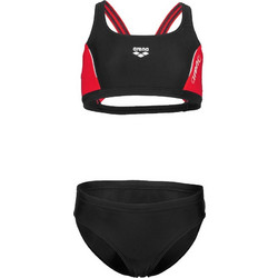 Arena Thrice Αθλητικό Παιδικό Μαγιό Bikini Set για Κορίτσι Μαύρο Κόκκινο 006493-541