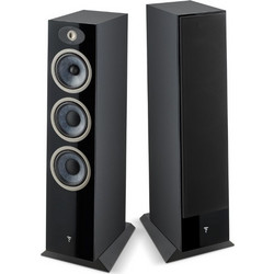 Focal Theva No3 Ζεύγος Ηχείων Hi-Fi Δαπέδου 3 Δρόμων Black Gloss