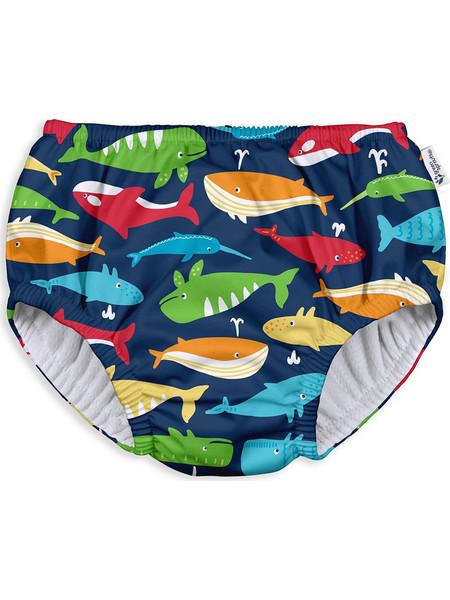 Green Sprouts Whale League Βρεφικό Μαγιό Πάνα Σλιπ για Αγόρι Navy Μπλε GS-721068-6066