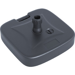 Outsunny Βάση Ομπρέλας Γεμιζόμενη με Νερό και Άμμο, HDPE, Μαύρο 46x45x26 cm 84D-050