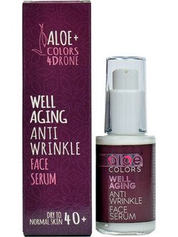 Aloe+ Colors 4DRone Well Aging Anti Wrinkle Face Αντιγηραντικό Serum Προσώπου για Λάμψη με Αλόη 30ml