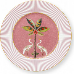 Pip Studio Πιάτο Γλυκού Πορσελάνης La Majorelle Pink 17cm