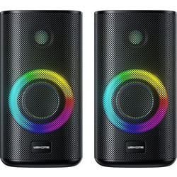 WK D33 Ηχεία Υπολογιστή 2.0 με RGB Φωτισμό Black
