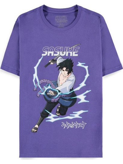 NARUTO - Sasuke Purple - Men T-Shirt (M)