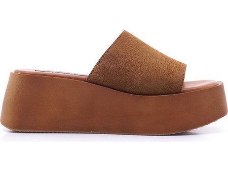 Γυναικεία Mule LadyShoes 028 Ταμπά Δέρμα