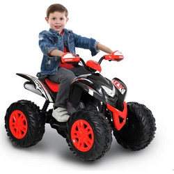 RollPlay Powersport Max ATV Ηλεκτροκίνητη Παιδική Γουρούνα 12V Μαύρη Κόκκινη