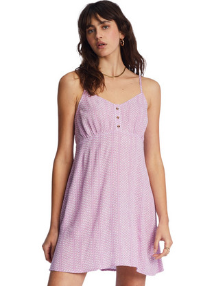Billabong As If Mini Καλοκαιρινό Καθημερινό Φόρεμα Λιλά ABJWD00359-PGR0