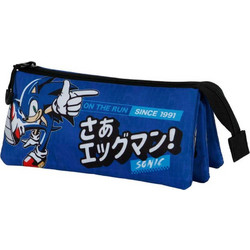 Karactermania Sonic The Hedgehog on Run Κασετίνα με 3 Θήκες Μπλε 05420