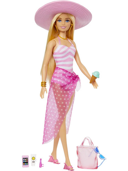 Mattel Barbie Beach Glam με Αξεσουάρ
