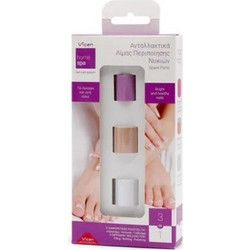 VICAN Home Spa Ανταλλακτικά Λίμας Νυχιών 3 σε 1 Ανταλλακτικό για Ηλεκτρικές Λίμες Ποδιών 3τμχ