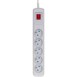 Activejet grey power strip with cord ACJ COMBO 5G/5M/BEZP. AUT/S