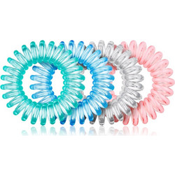 BrushArt Hair Rings λαστιχάκια για τα μαλλιά Clear Mix 4 τμχ