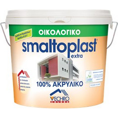 Vechro Smaltoplast Extra Οικολογικό Ακρυλικό Χρώμα Εξωτερικού Χώρου Λευκό 3lt