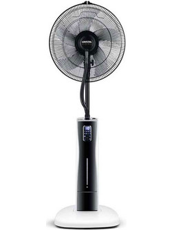 Crystal Home Air Water Control 40 Ανεμιστήρας Δαπέδου Υδρονέφωσης 40cm 75W με Tηλεχειριστήριο Μαύρος 17925