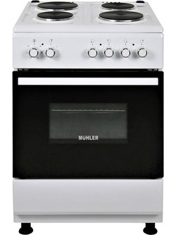 Muhler ELC-600E Κουζίνα Ηλεκτρική 64lt με Εμαγιέ Εστίες 60cm