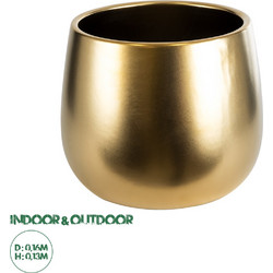 Globostar Sidney Κασπώ Κεραμικό Χρυσό Φ16 x Υ13cm 20548