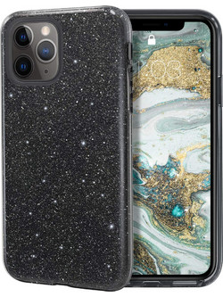 Θήκη iPhone 11 Pro Max Forcell Glitter Shine Cover Hard Case -Μαύρο