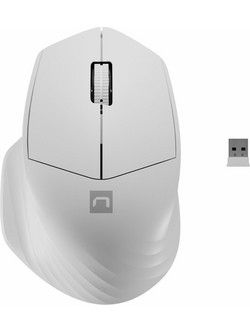 Natec Siskin 2 Ασύρματο Ποντίκι White