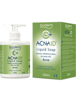 Boderm Acnaid Acne Liquid Soap Gel Καθαρισμού Προσώπου για Ακμή 500ml