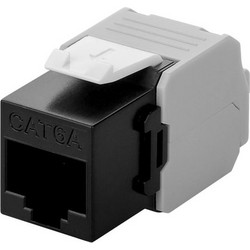 GOOBAY Keystone module RJ45 CAT 6A 90692 UTP σε μαύρο χρώμα - 90692