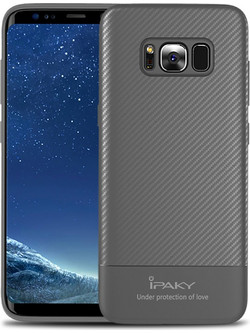 Ipaky Carbon Fiber Θήκη Samsung Galaxy S8 Plus Grey