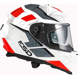 Faseed 865 Grey / Red / White Κράνος Μηχανής Full Face