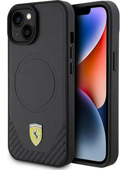 Θήκη Ferrari FEHMP15SPTEK για Iphone 15 Back Cover Carbon Black