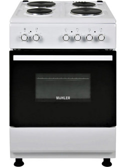 Muhler ELC-601E Κουζίνα Ηλεκτρική 64lt με Εμαγιέ Εστίες 60cm