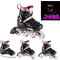 Nils Extreme Inline Αυξομειούμενα Rollers Μαύρα Ροζ NH10905