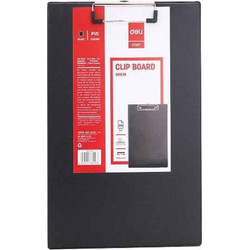 Deli Πινακίδα Ντοσιέ Σεμιναρίου με Πιάστρα PVC Α4 Μαύρη 231.38153