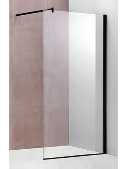 Crown Καμπίνα Πρόσοψη Μαύρη C1 5000Ν WALK-IN 70x190x190cm -463970ΝΒ