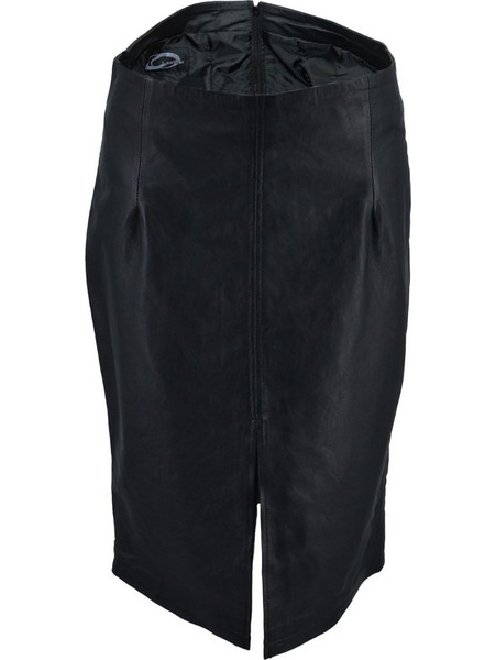 Leather 100 Φούστα Δερματίνη Μαύρη 37-W-SKIRT-2
