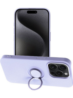 Θήκη Σιλικόνης Ring Case για iPhone 15 Pro Max - Violet (200-110-630)