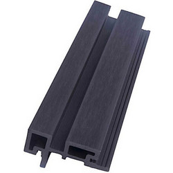 Γωνία 3D Επένδυσης Τοίχου Πηχάκι 4,6x8,9x290cm Σκούρο Γκρι