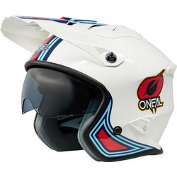 Oneal Volt MN1 V.24 White Red Blue Κράνος Μηχανής Jet