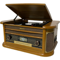 Roadstar HIF-1996D Πικάπ με Ηχεία & Προενίσχυση Bluetooth & USB Brown