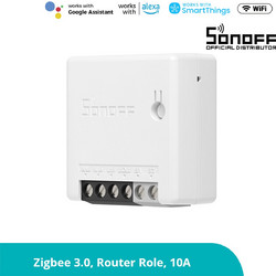 GloboStar(R) 80045 SONOFF ZBMINI-R3 - Zigbee Wireless Smart Switch Two Way Dual Relay - 2 Output Channel