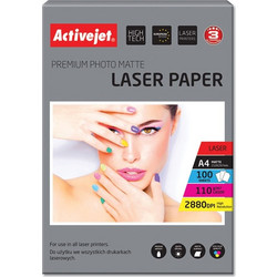 Activejet AP4-110M100L matt photo paper for laser printers A4 100 pcs