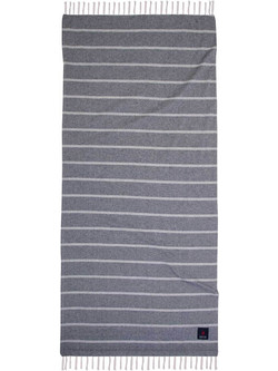 Greenwich Polo Club Πετσέτα Παρεό Θαλάσσης Γκρι 80x170cm 3845