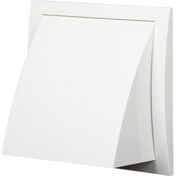 Περσίδα Εξαερισμού Πλαστική Europlast ND12FV 19Χ19cm Λευκή Φ125mm